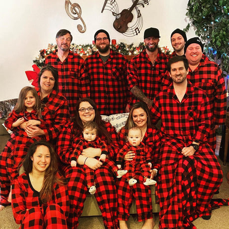 Classic Red & Black Plaid Family Matching Christmas Pajamas
