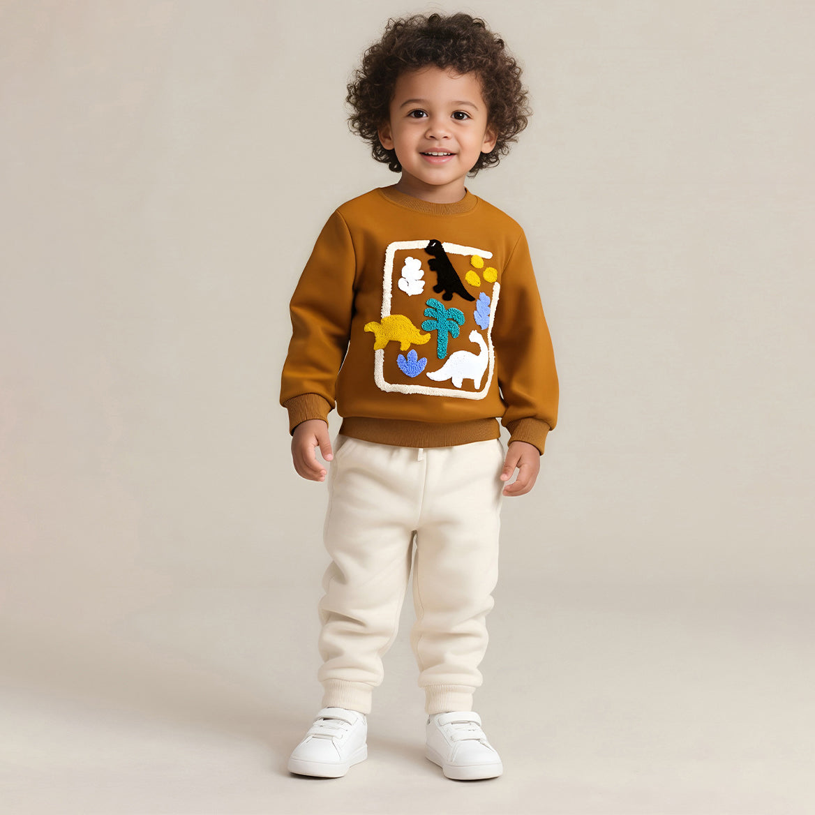 Animal Embroidered Pullover Hoodie