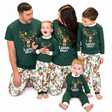 Light-Up Reindeer Family Matching Christmas Pajamas