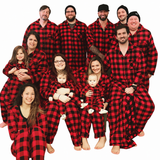 Classic Red & Black Plaid Family Matching Christmas Pajamas