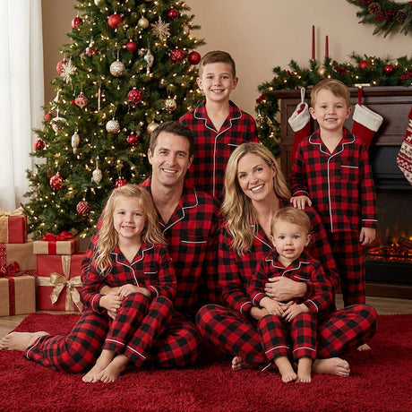 Christmas Plaid Family Matching Christmas Pajamas