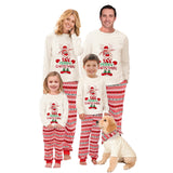 Cartoon Christmas Reindeer Matching Christmas Pajamas