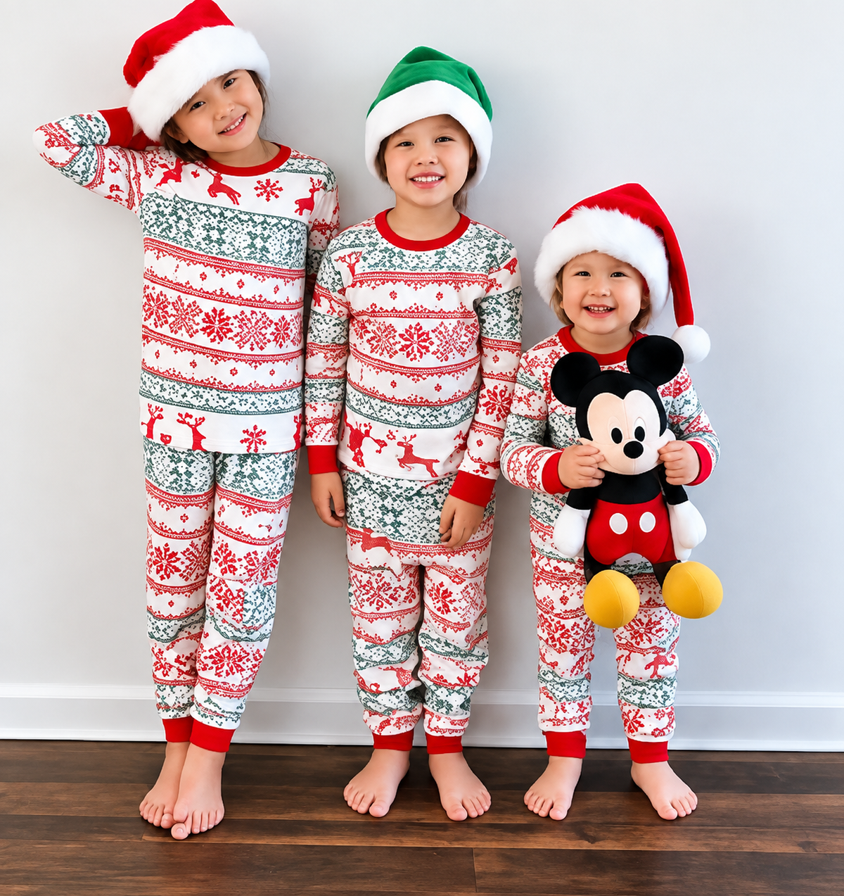 Classic Christmas Print Family Matching Pajamas Set