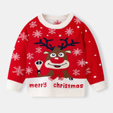 Boys & Girls' Cartoon Reindeer Swearter