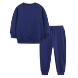 Boys' Dinosaur Embroidered Sweatshirt & Jogger Set 2-Piece Outfit