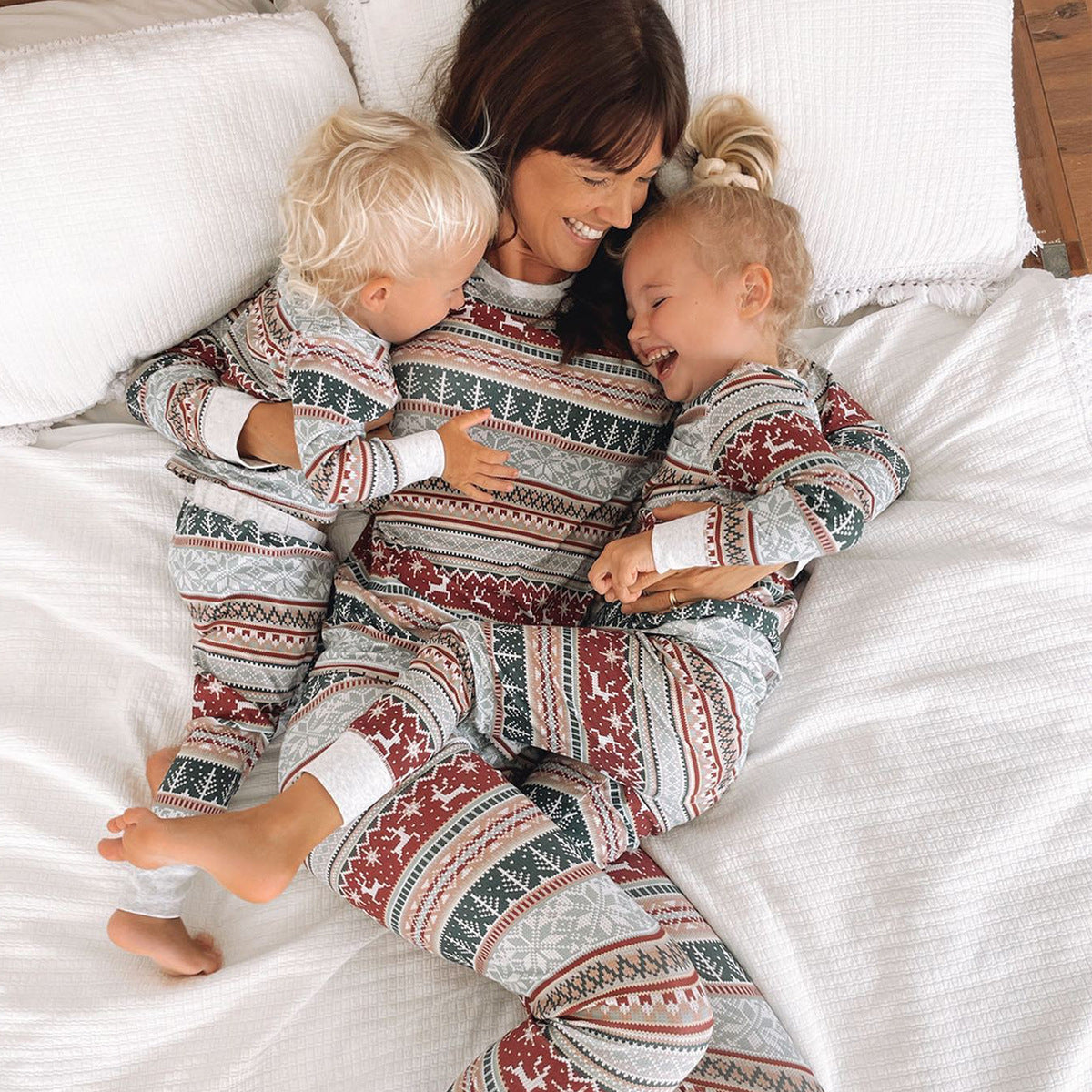 Festive Fair Isle Family Matching Christmas Pajamas