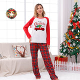 Classic Plaid Car Matching Christmas Pajamas