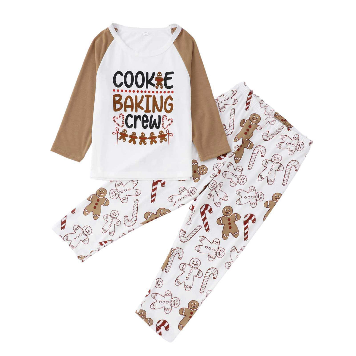 Gingerbread Cookie Baking Crew Family Matching Pajamas