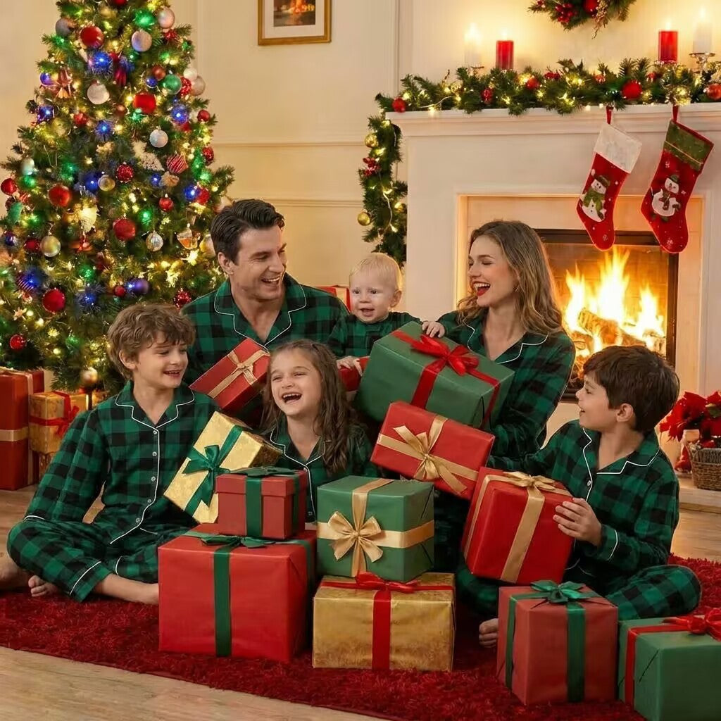Christmas Plaid Family Matching Christmas Pajamas