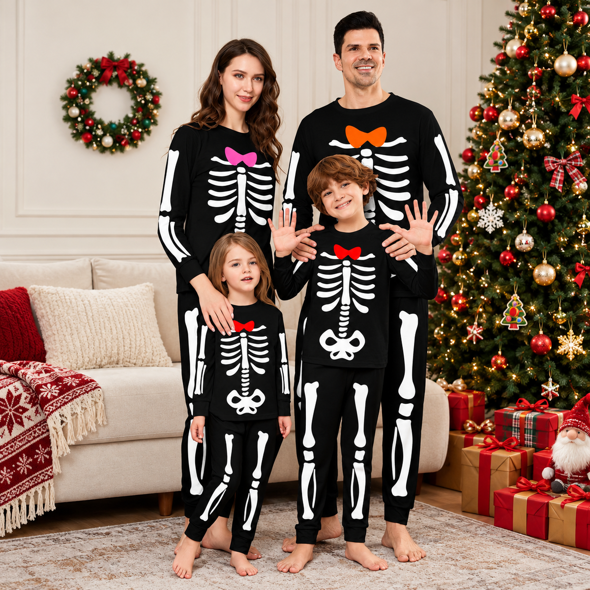 Skeleton Family Matching Pajamas