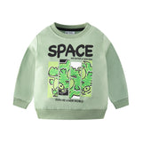 Kids' Dinosaur Space Graphic Letter Pullover