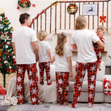 Christmas Reindeer Snowflakes Matching Christmas Pajamas
