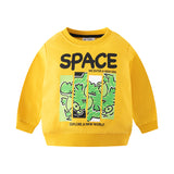 Kids' Dinosaur Space Graphic Letter Pullover