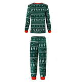 Green Christmas Print Family Matching Christmas Pajamas