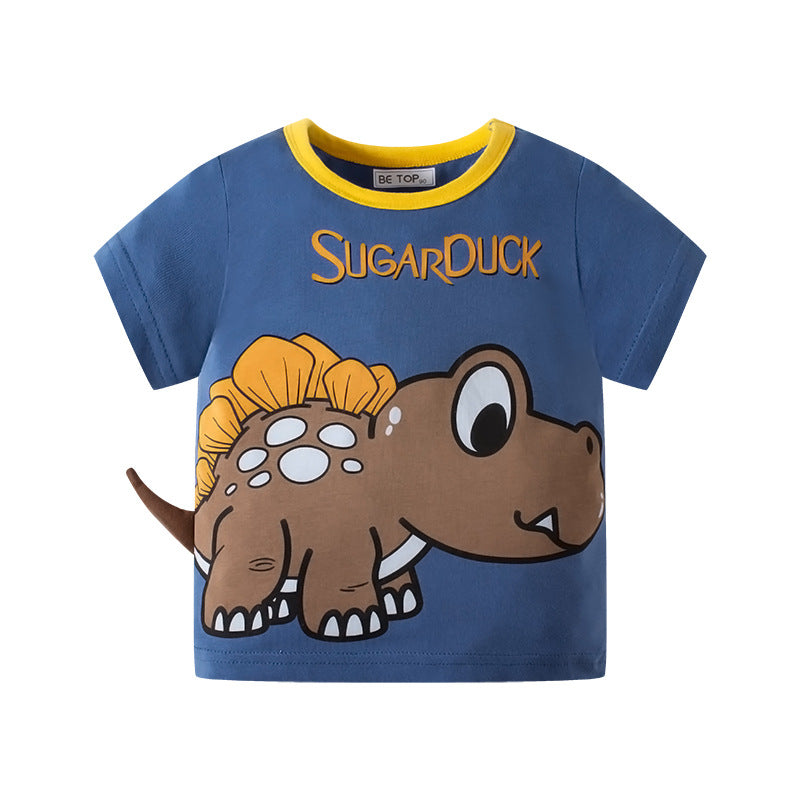 Boys' Cartoon Dinosaur T-Shirt