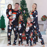 Santa Claus Snowflakes Matching Christmas Pajamas