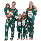 Santa Claus Snowflakes Matching Christmas Pajamas
