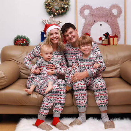 Christmas Reindeer Christmas Tree Family Matching Christmas Pajamas
