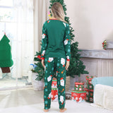 Santa Claus Snowflakes Matching Christmas Pajamas