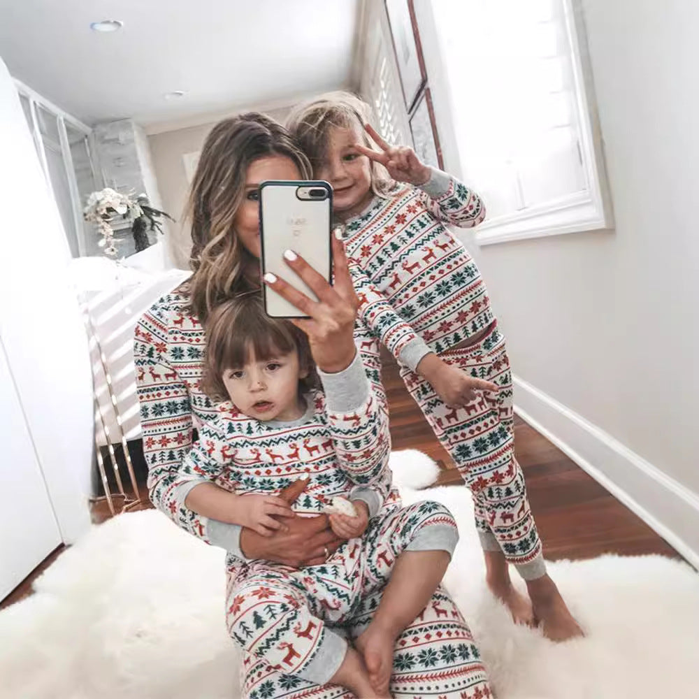 Christmas Reindeer Christmas Tree Family Matching Christmas Pajamas
