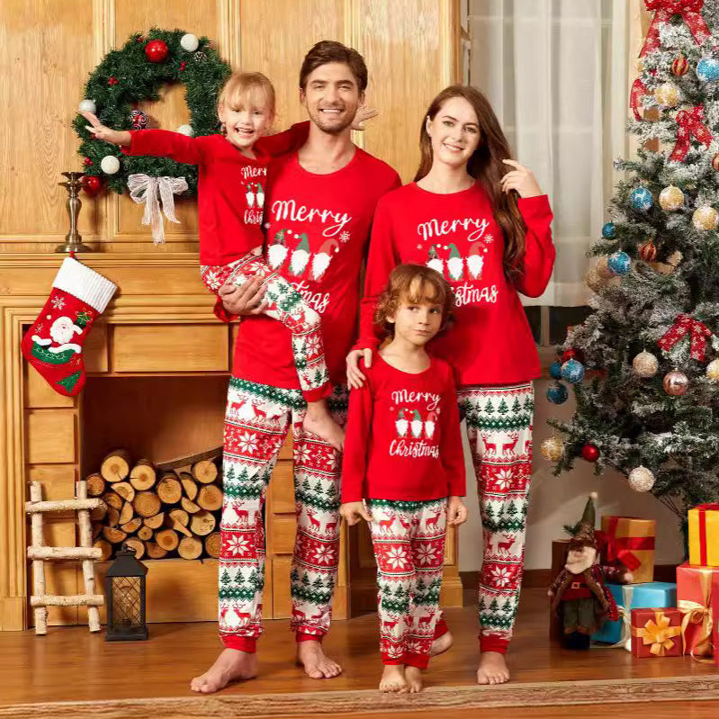 Christmas Reindeer Print Family Matching Christmas Pajamas