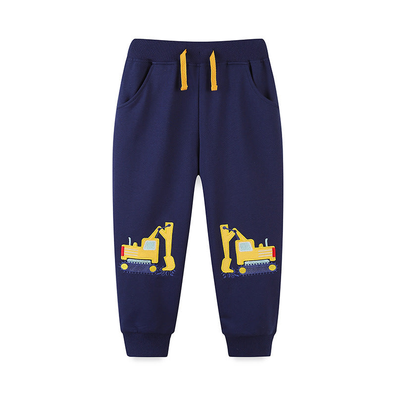 Kids' Excavator Embroidered Jogger Pants
