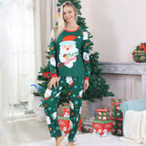 Santa Claus Snowflakes Matching Christmas Pajamas
