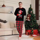 Santa Hat Red & Green Plaid Family Matching Christmas Pajamas