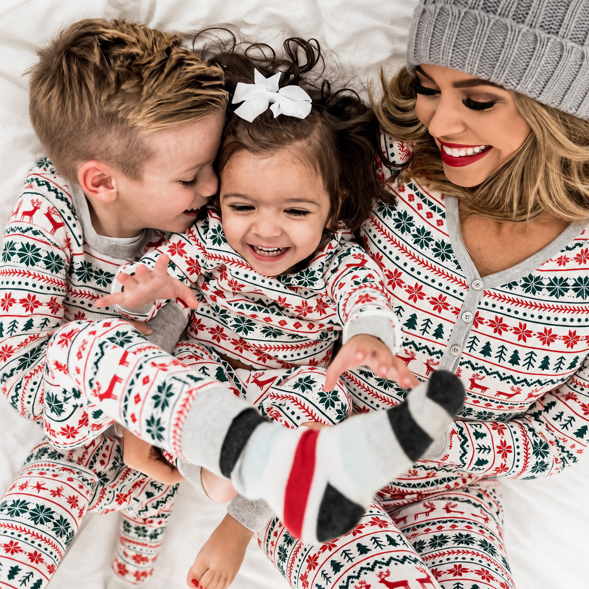 Christmas Reindeer Christmas Tree Family Matching Christmas Pajamas