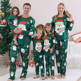 Santa Claus Snowflakes Matching Christmas Pajamas