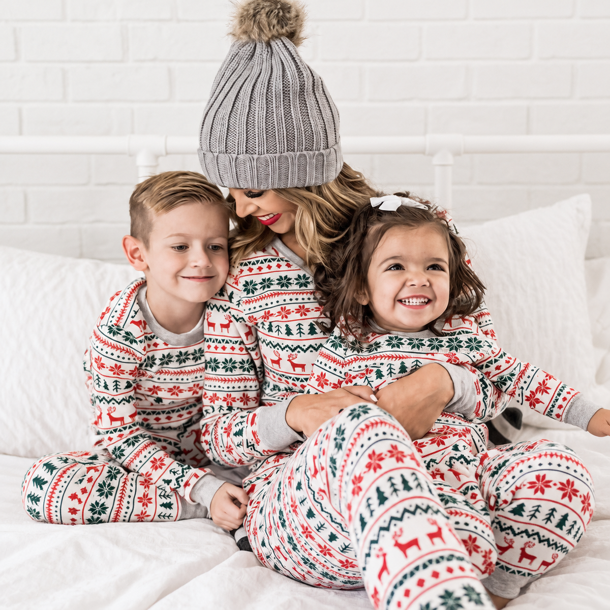 Christmas Reindeer Christmas Tree Family Matching Christmas Pajamas