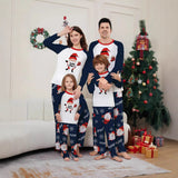 Santa Claus Snowflakes Family Matching Christmas Pajamas