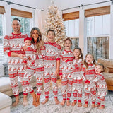 Christmas Reindeer Snowflakes Family Matching Christmas Pajamas