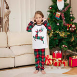 Reindeer Plaid Family Matching Christmas Pajamas