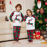 Reindeer Plaid Family Matching Christmas Pajamas