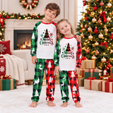 Red And Green Christmas Tree Family Matching Christmas Pajamas