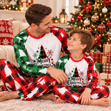 Red And Green Christmas Tree Family Matching Christmas Pajamas
