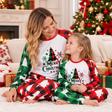 Red And Green Christmas Tree Family Matching Christmas Pajamas