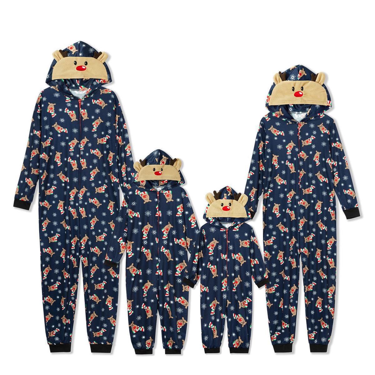 Christmas Reindeer Print Family Matching Christmas Jumpsuit