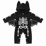 Halloween Bat Skeleton Hooded Romper for Babies & Toddlers
