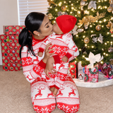 Christmas Reindeer Snowflakes Family Matching Christmas Pajamas