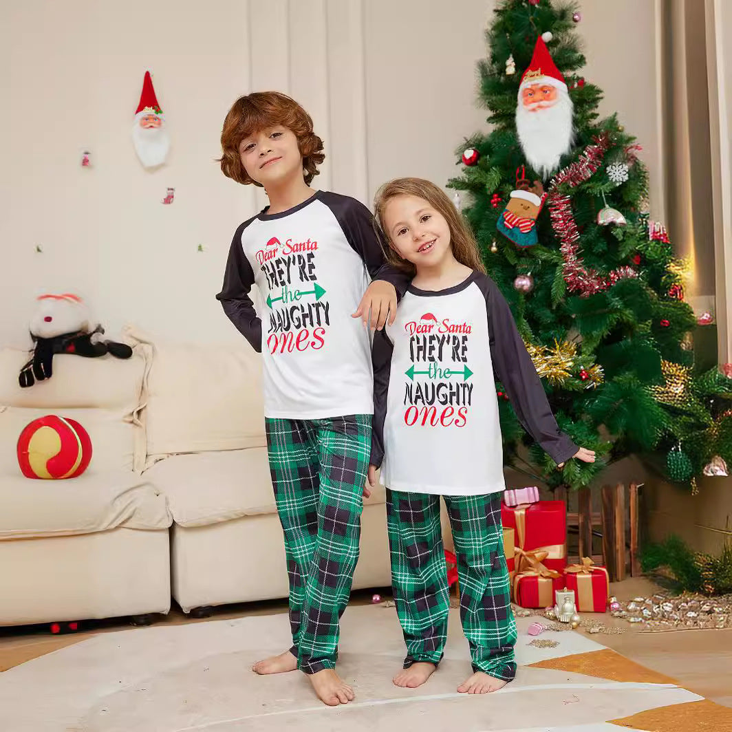 Dear Santa Naughty Ones Family Matching Pajamas