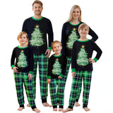 Green Christmas Tree Plaid Family Matching Christmas Pajamas