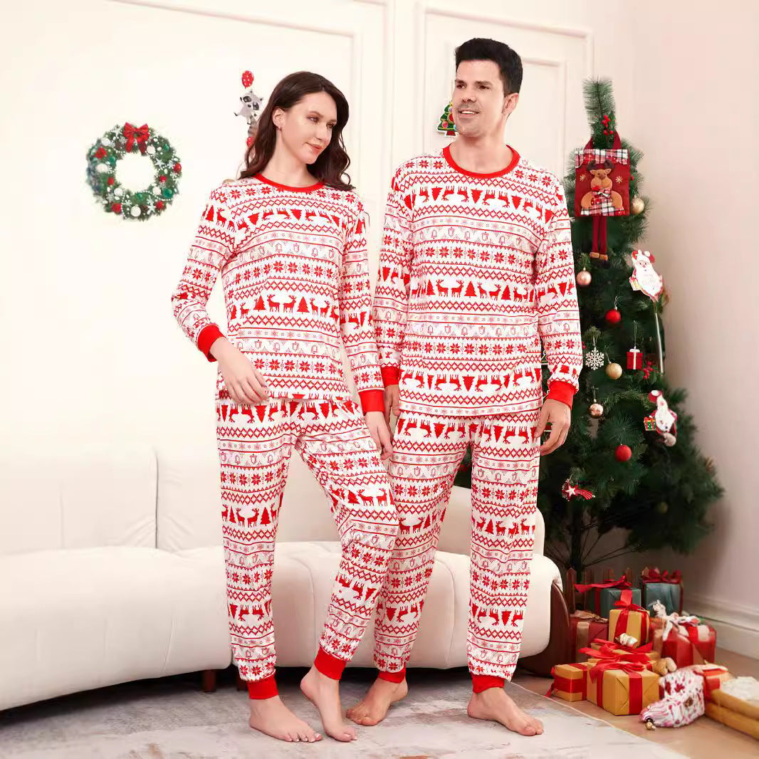 Christmas Reindeer Fair Isle Family Matching Christmas Pajamas