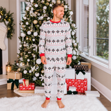 Christmas Fair Isle Print Family Matching Christmas Pajamas
