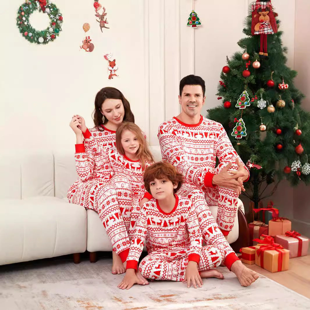 Christmas Reindeer Fair Isle Family Matching Christmas Pajamas