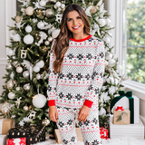 Christmas Fair Isle Print Family Matching Christmas Pajamas