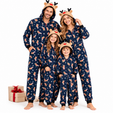 Christmas Reindeer Print Family Matching Christmas Jumpsuit