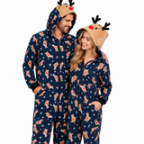 Christmas Reindeer Print Family Matching Christmas Jumpsuit