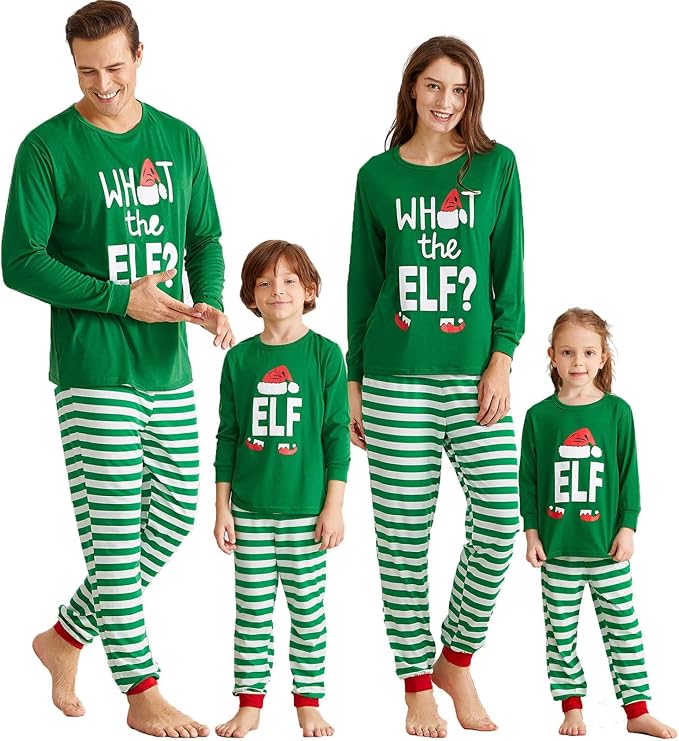 What the Elf? Family Matching Christmas Pajamas